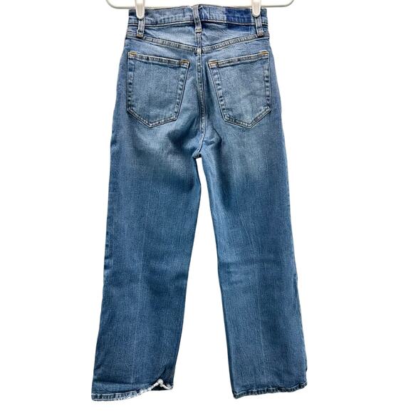 Abercrombie & Fitch The Crop Wide Leg Ultra High Rise Jeans 26 or 2 - Picture 2 of 13